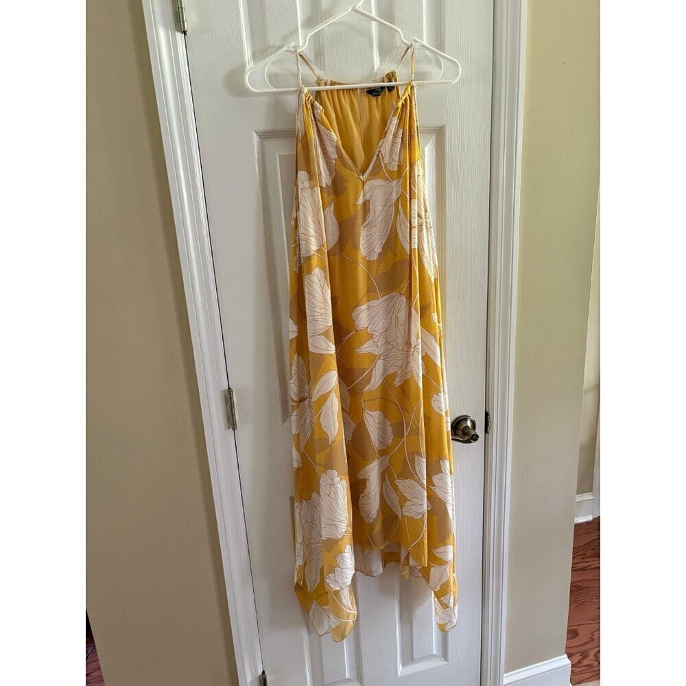 Mlle Gabrielle Yellow Floral Midi Dress